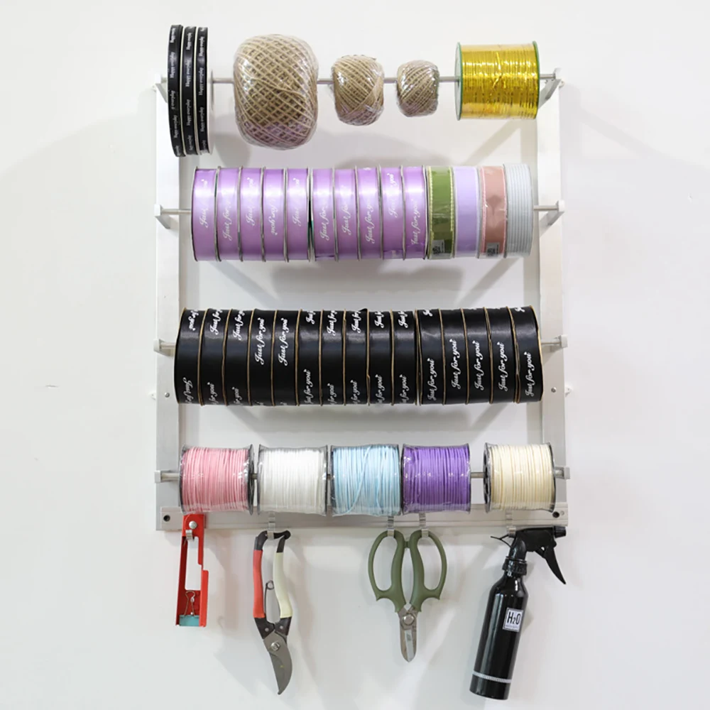 Wall Mount Ribbons Roll Storage Rack Ribbon Organizer Wire Spool Rack 4 Rods Wire Spool Rack Thread Holder Organizer Wall Mount Ribbons Roll Storage Rack Ribbon Organizer Wire Spool Rack 4 Rods Wire Spool Rack Thread Holder Organizer