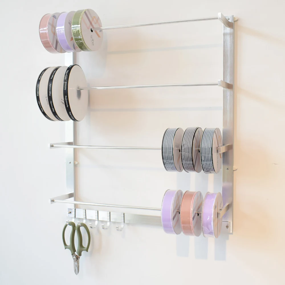 Wall Mount Ribbons Roll Storage Rack Ribbon Organizer Wire Spool Rack 4 Rods Wire Spool Rack Thread Holder Organizer Wall Mount Ribbons Roll Storage Rack Ribbon Organizer Wire Spool Rack 4 Rods Wire Spool Rack Thread Holder Organizer
