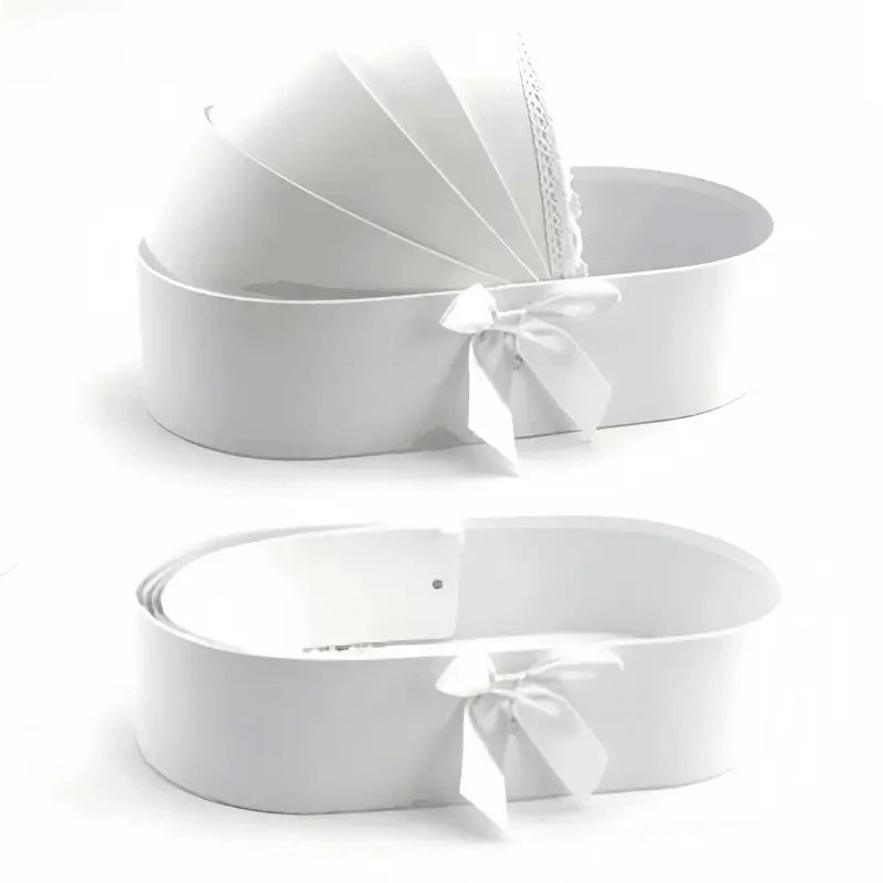 Lace Ribbon Flower Box Creative Gift Arrangement Basket Cradle Flower Packing Boxes for Home Decor Florist Supplies Wedding Lace Ribbon Flower Box Creative Gift Arrangement Basket Cradle Flower Packing Boxes for Home Decor Florist Supplies Wedding