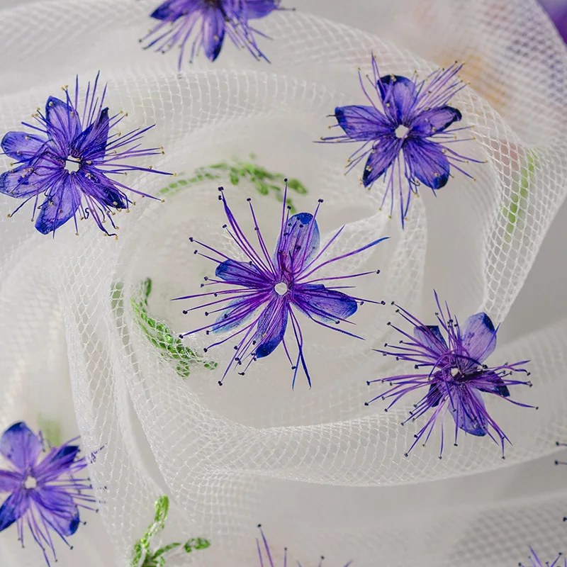 12PCS Real Dried Flowers Symplocos Paniculata for DIY Bookmark Phone Case Real Natural Pressed Flowers Petal Resin Fillings