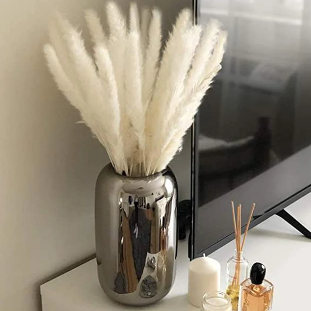 100Pcs Fluffy Pampas Dried Flowers Bouquet Home Decor Natural Bunny Rabbit Tail Grass Artifical Flower Wedding Party Decoration 100Pcs Fluffy Pampas Dried Flowers Bouquet Home Decor Natural Bunny Rabbit Tail Grass Artifical Flower Wedding Party Decoration