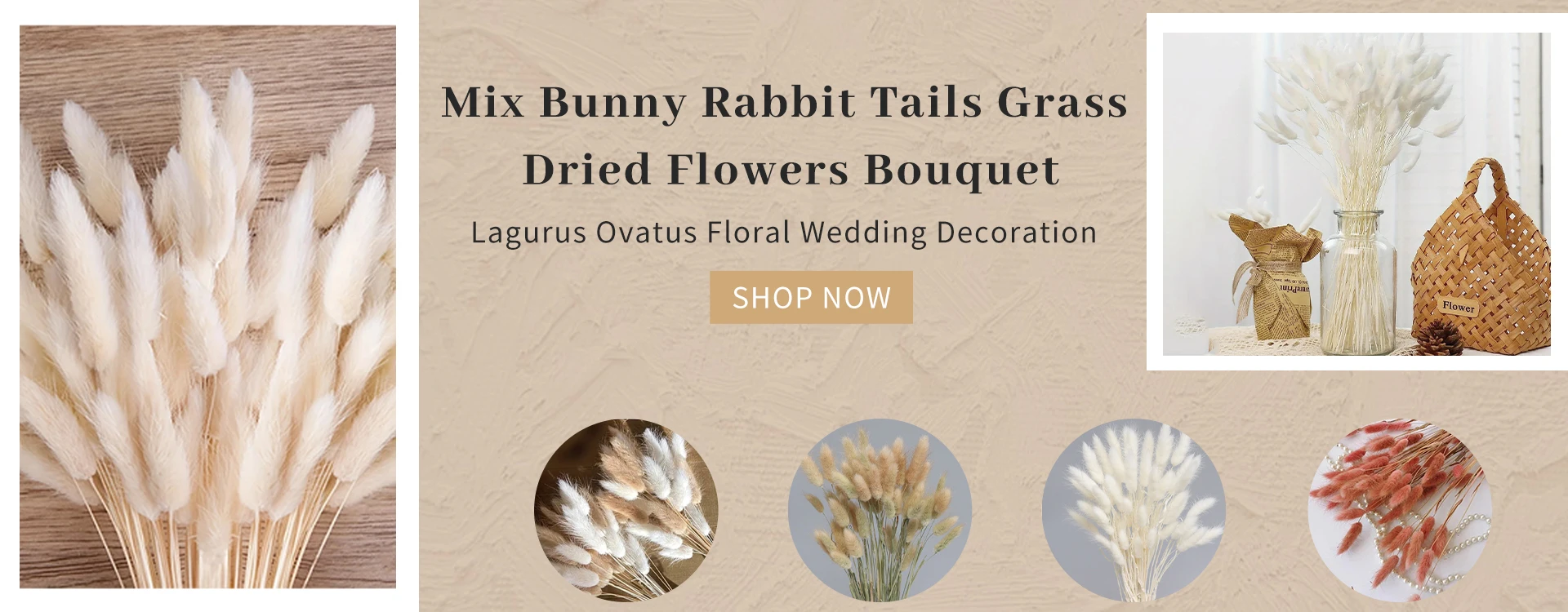 105pcs Natural Dried Flowers Pampas Floral Bouquet Boho Country Home Decoration Rabbit Tail Grass Reed Wedding Decor Arrangement 105pcs Natural Dried Flowers Pampas Floral Bouquet Boho Country Home Decoration Rabbit Tail Grass Reed Wedding Decor Arrangement