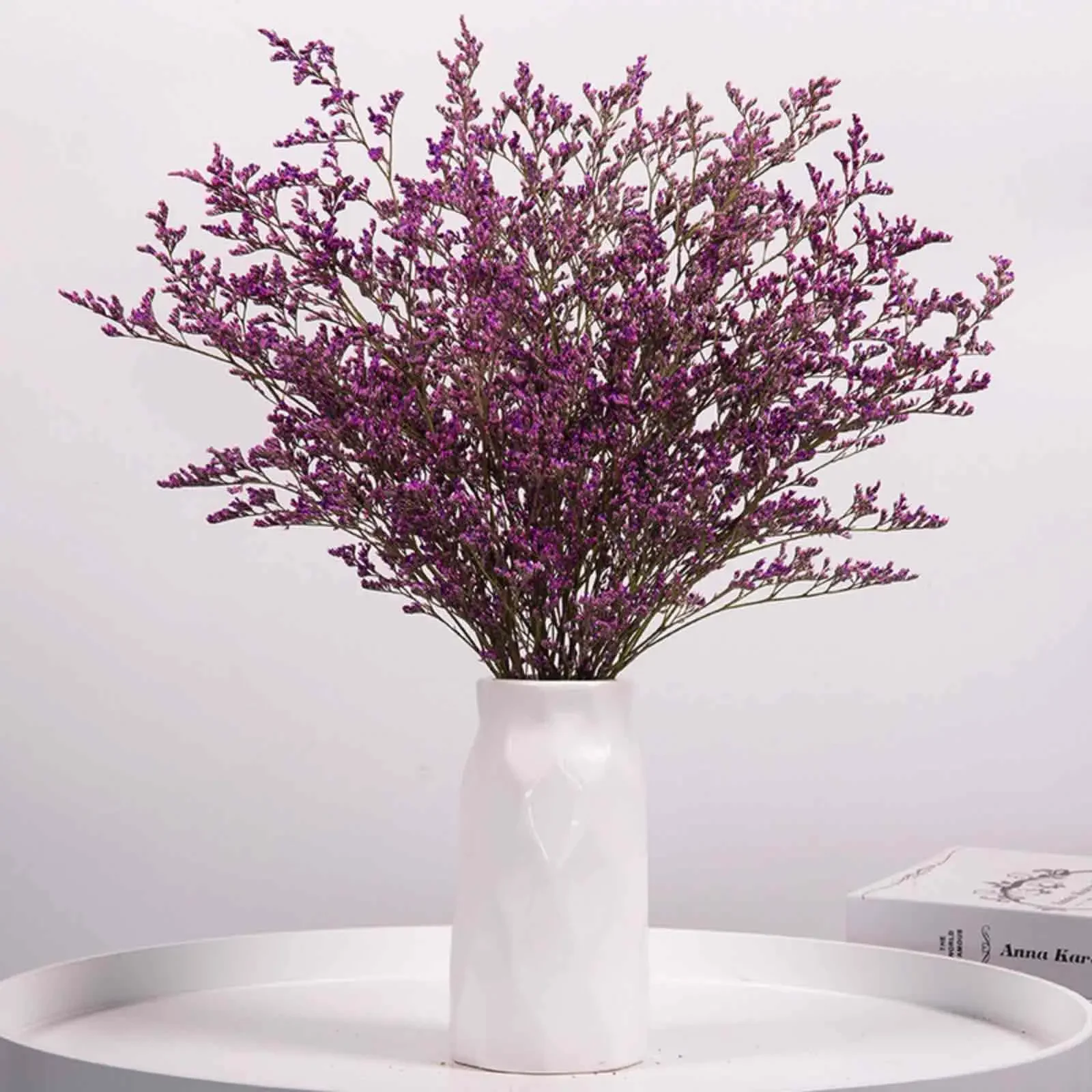 70g Natural Limonium Grass Dried Flowers Bouquet for Nordic Boho Home Decor Fluffy Pampas Valentine's Day Wedding Diy Decoration