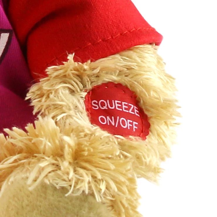 Singing Happy Birthday Bear Plush Toys Swinging Musical Cute Soft Doll Stuffed Animals for Girls Kids Electric Birthday Gift