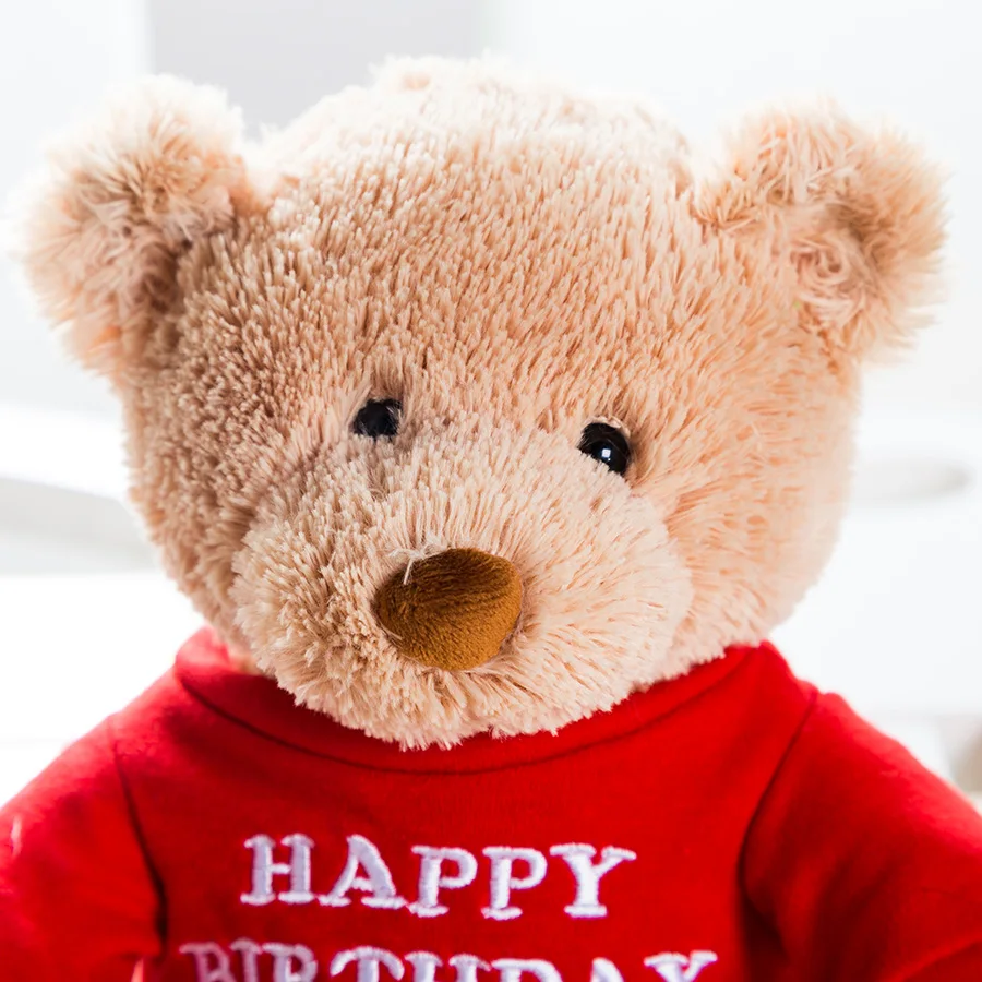 30cm Kawaii Baby Sonic Huggy Wuggy Kids Toys Happy Birthday Teddy Bear Baby Doll