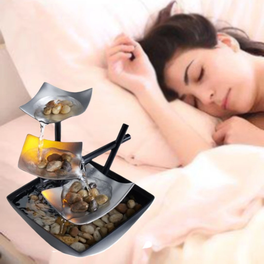 Indoor Fountain waterfall living room lights Traditional Chinese Feng Shui Small Water Fountain Decor Ornaments EU Plug Indoor Fountain waterfall living room lights Traditional Chinese Feng Shui Small Water Fountain Decor Ornaments EU Plug