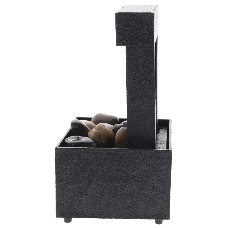 1 Set of Creative Tabletop Fountain Indoor Relaxation Waterfall Zen Meditation Desk Fountain