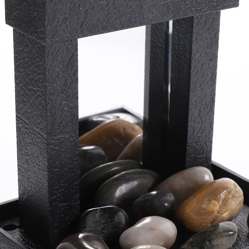 1 Set of Creative Tabletop Fountain Indoor Relaxation Waterfall Zen Meditation Desk Fountain