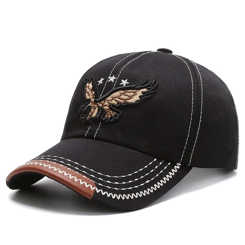 Unisex Baseball Cap 3D Eagle Embroidery Cap Men And Women Outdoor Sports Hats
