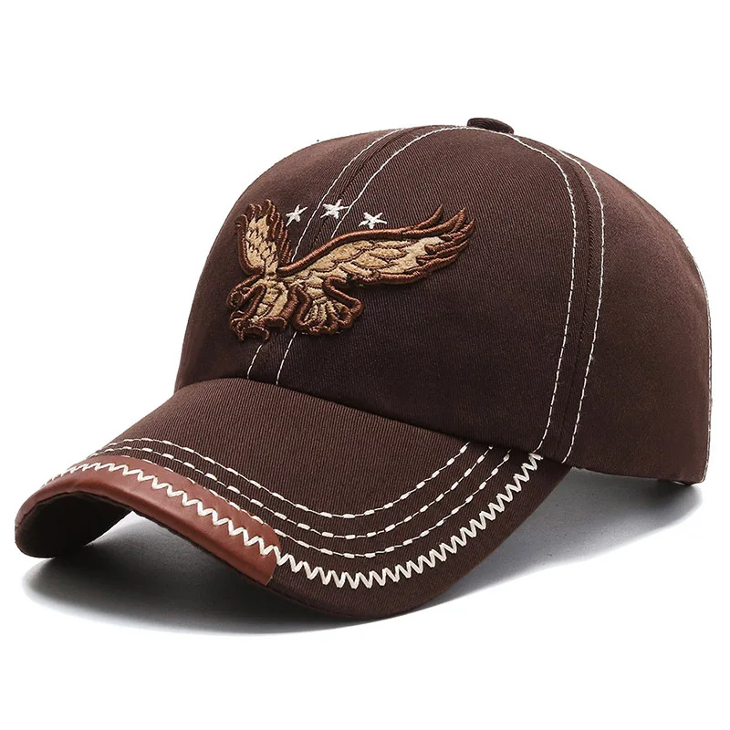 Unisex Baseball Cap 3D Eagle Embroidery Cap Men And Women Outdoor Sports Hats