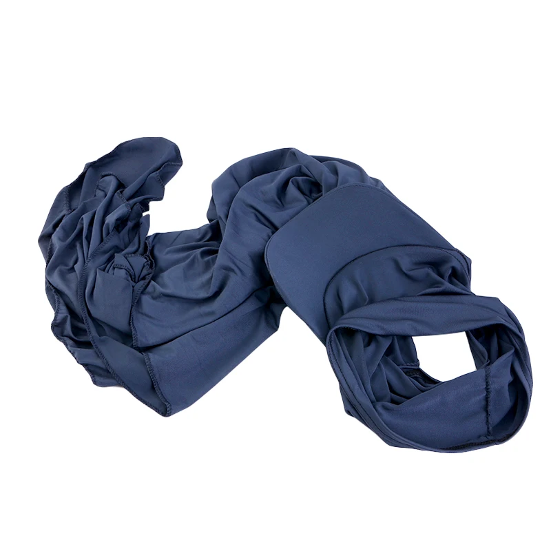 New Women Muslim Baseball Caps With Scarf Outdoor Head Scarf Jersey Hijab Shawl Solid Color Bandana Turban Hat Islamic Headscarf