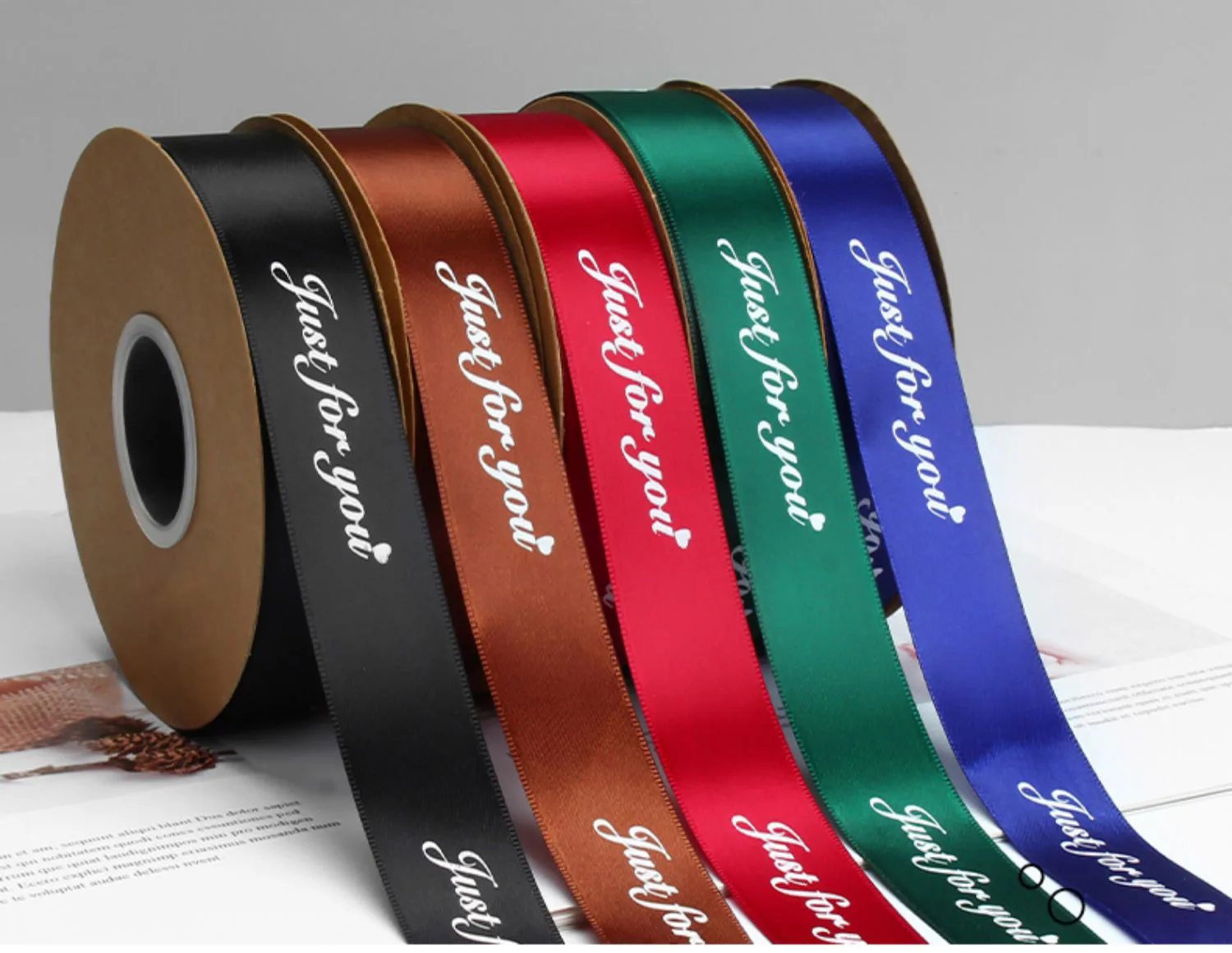 2.5cm 49yards Encrypted Flower Packaging Ribbon English Letter Printing Ribbon Gift Box Ribbon Bouquet Webbing 2.5cm 49yards Encrypted Flower Packaging Ribbon English Letter Printing Ribbon Gift Box Ribbon Bouquet Webbing