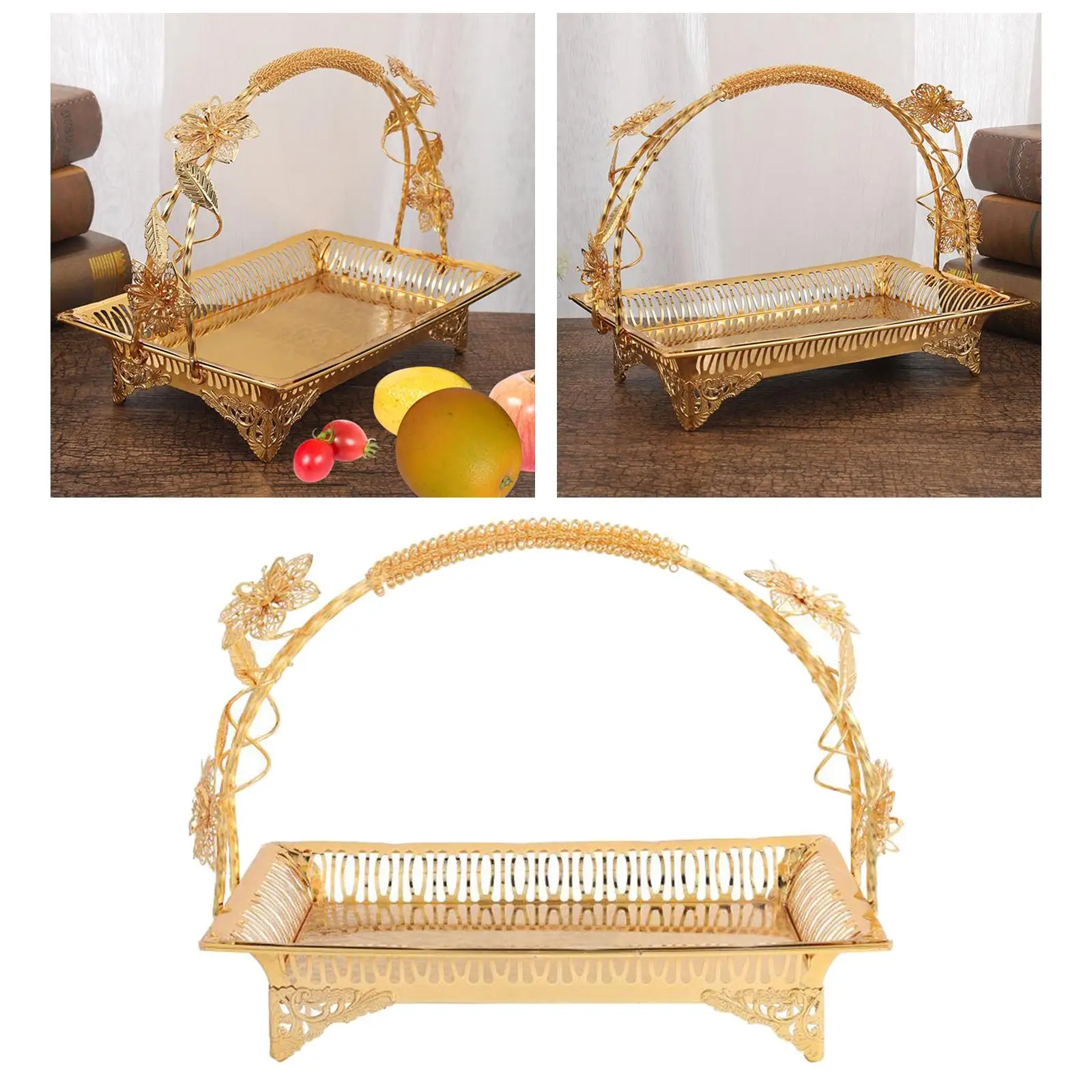 Fashion Fruit Serving Basket Candy Plate Basket Party Decorative Tray Home Decor Snack Display Basket for Dining Room Restaurant Fashion Fruit Serving Basket Candy Plate Basket Party Decorative Tray Home Decor Snack Display Basket for Dining Room Restaurant