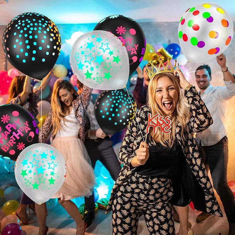 10/20/30PCS 12inch Fluorescent Balloon Glow In The Dark Glow Luminous Love Heart Latex Baloon For Wedding Birthday Party Decor 10/20/30PCS 12inch Fluorescent Balloon Glow In The Dark Glow Luminous Love Heart Latex Baloon For Wedding Birthday Party Decor