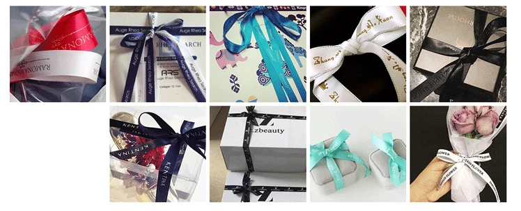 10mm-75mm Custom Printed Ribbon Personal Logo Polyester Rubban Giftbox Baking Wrap Wedding Birthday Anniversary DIY Bracelet