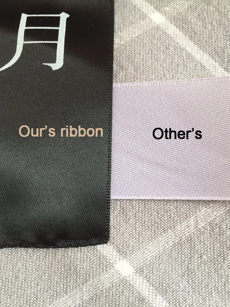 10mm-75mm Custom Printed Ribbon Personal Logo Polyester Rubban Giftbox Baking Wrap Wedding Birthday Anniversary DIY Bracelet