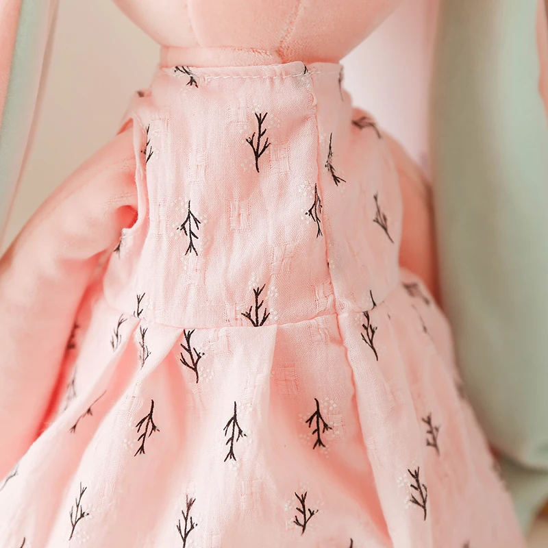 Kawaii Long Ear Rabbit Plush Toys Baby Sleep Comfort Dolls Stuffed Soft Animal Toys Lovely Rabbit for Children Girls 35CM