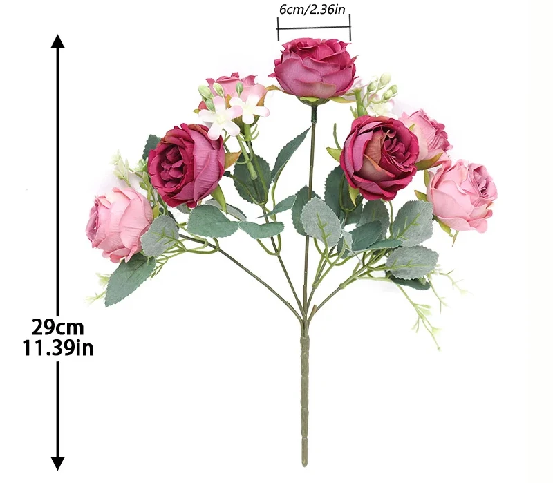 7 Heads Artificial Flowers peonies Home Decoration Accessories Silk Peony Wedding Decorations bride Bouquet Rose Fake plants 7 Heads Artificial Flowers peonies Home Decoration Accessories Silk Peony Wedding Decorations bride Bouquet Rose Fake plants