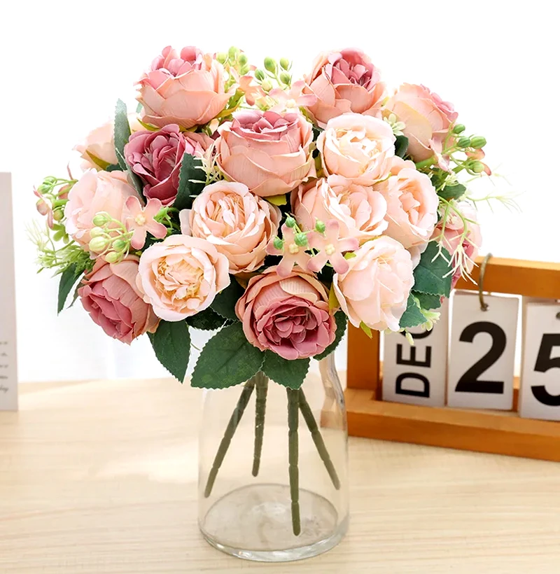 7 Heads Artificial Flowers peonies Home Decoration Accessories Silk Peony Wedding Decorations bride Bouquet Rose Fake plants 7 Heads Artificial Flowers peonies Home Decoration Accessories Silk Peony Wedding Decorations bride Bouquet Rose Fake plants