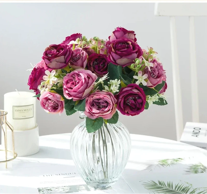 7 Heads Artificial Flowers peonies Home Decoration Accessories Silk Peony Wedding Decorations bride Bouquet Rose Fake plants 7 Heads Artificial Flowers peonies Home Decoration Accessories Silk Peony Wedding Decorations bride Bouquet Rose Fake plants