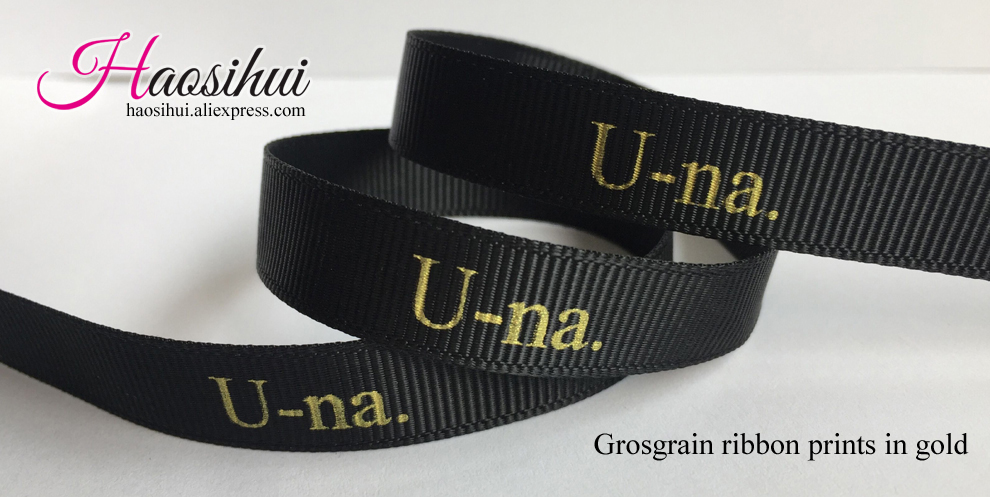 Free Design 5/8''(16mm) Grosgrain Suppliers Printed Brand Ribbon Logo by Yourself for Wedding Favors 100 yards/lot