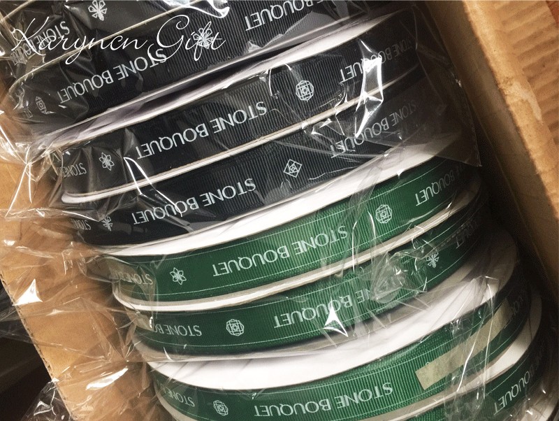 Free Design 5/8''(16mm) Grosgrain Suppliers Printed Brand Ribbon Logo by Yourself for Wedding Favors 100 yards/lot