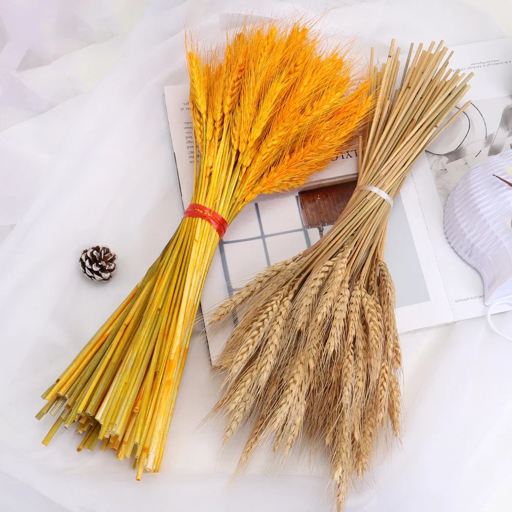 Dried Wheat Ear Artificial Flower Natural Wheat Pampas Grass Home Decoration Table Wedding Decoration DIY Eternal Flower Bouquet Dried Wheat Ear Artificial Flower Natural Wheat Pampas Grass Home Decoration Table Wedding Decoration DIY Eternal Flower Bouquet
