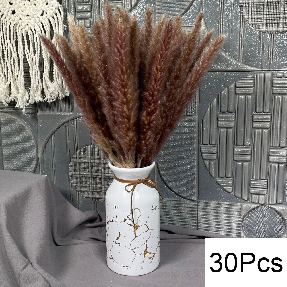 Natural Fluffy Pampas Grass Bouquet Dried Pampas Grass Flowers Wedding Supplies Accessories Home Farmhouse Room Decor Floral