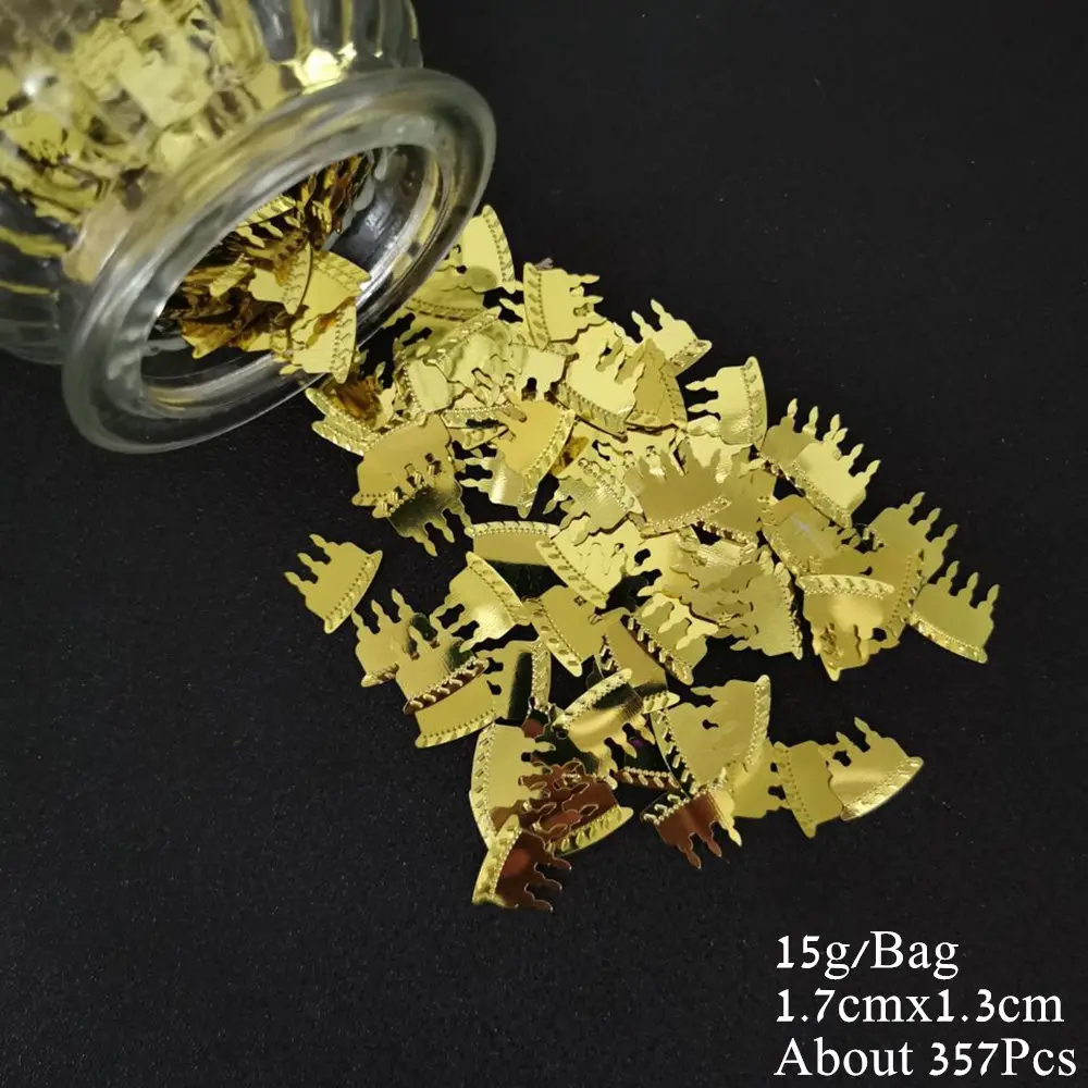 15g Party Confetti Happy Birthday Cake Balloon Star Sequins DIY Anniversary Event Table Centerpiece Scraphbook Decor Material