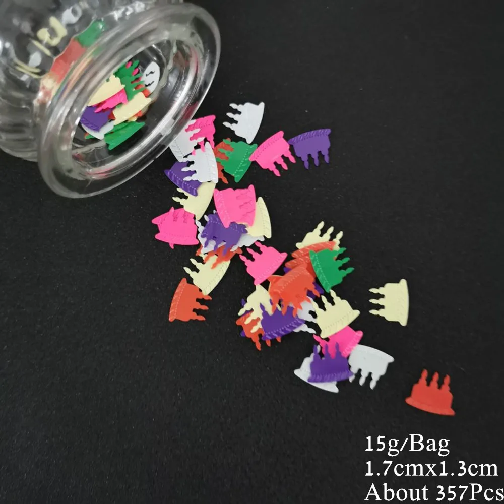 15g Party Confetti Happy Birthday Cake Balloon Star Sequins DIY Anniversary Event Table Centerpiece Scraphbook Decor Material