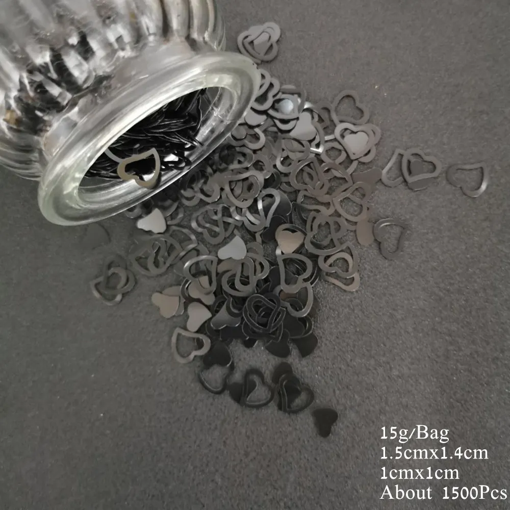 Wedding Table Confetti Just Married Mrs Heart Love Scatter Sequins DIY Marriage Party Church Ceneterpiece Decoration Supplies