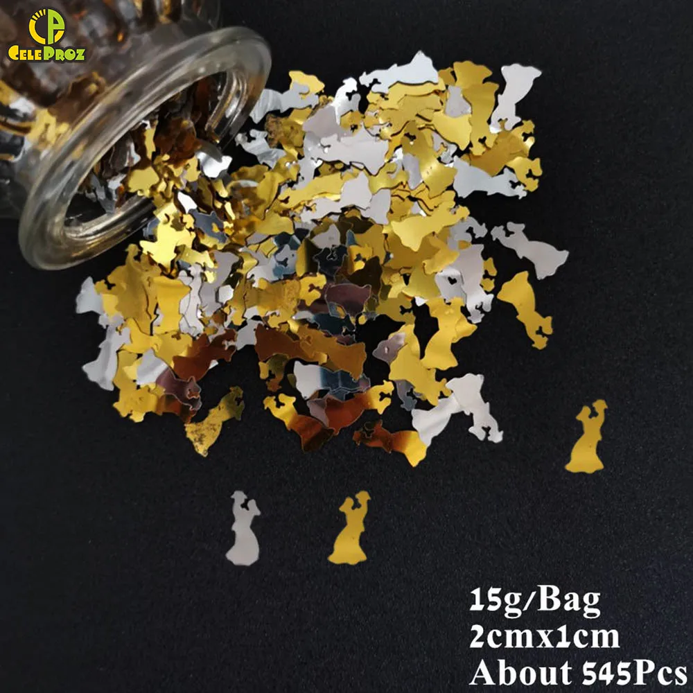 Wedding Table Confetti Just Married Mrs Heart Love Scatter Sequins DIY Marriage Party Church Ceneterpiece Decoration Supplies