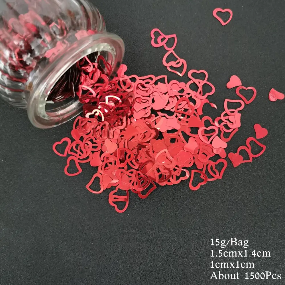 Wedding Table Confetti Just Married Mrs Heart Love Scatter Sequins DIY Marriage Party Church Ceneterpiece Decoration Supplies