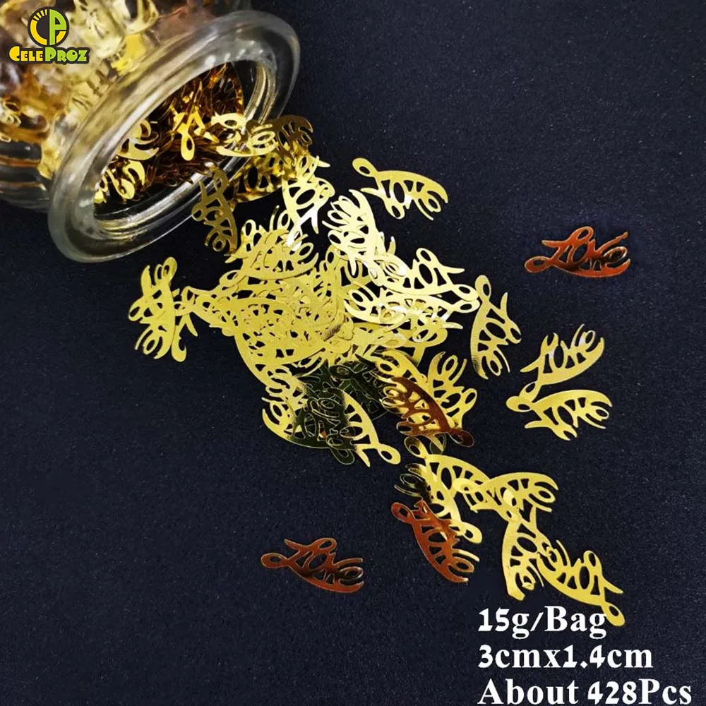 Wedding Table Confetti Just Married Mrs Heart Love Scatter Sequins DIY Marriage Party Church Ceneterpiece Decoration Supplies