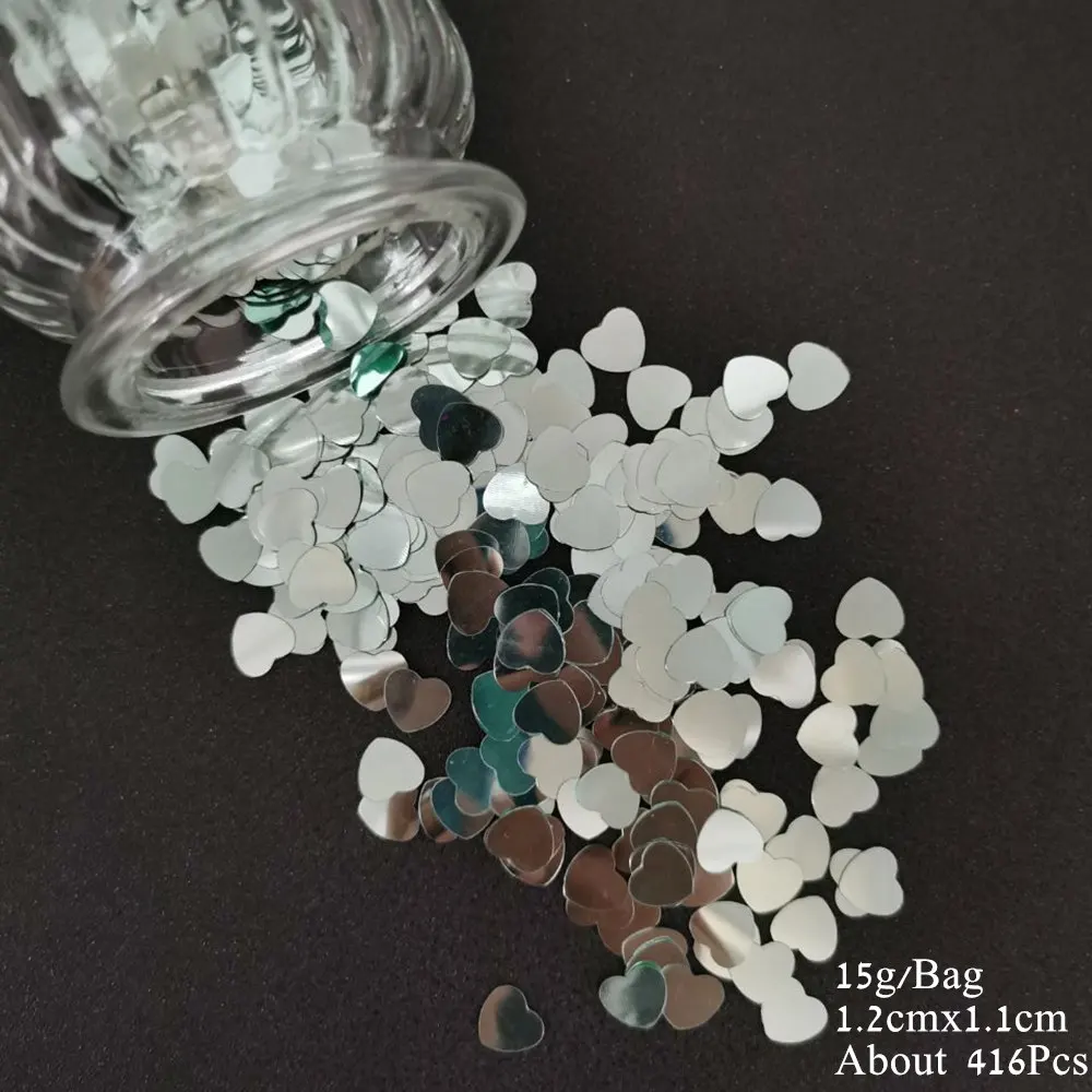 Wedding Table Confetti Just Married Mrs Heart Love Scatter Sequins DIY Marriage Party Church Ceneterpiece Decoration Supplies