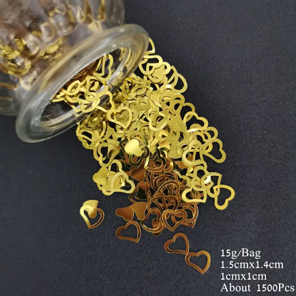 Wedding Table Confetti Just Married Mrs Heart Love Scatter Sequins DIY Marriage Party Church Ceneterpiece Decoration Supplies