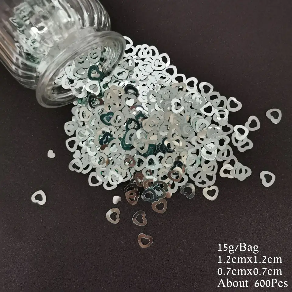 Wedding Table Confetti Just Married Mrs Heart Love Scatter Sequins DIY Marriage Party Church Ceneterpiece Decoration Supplies