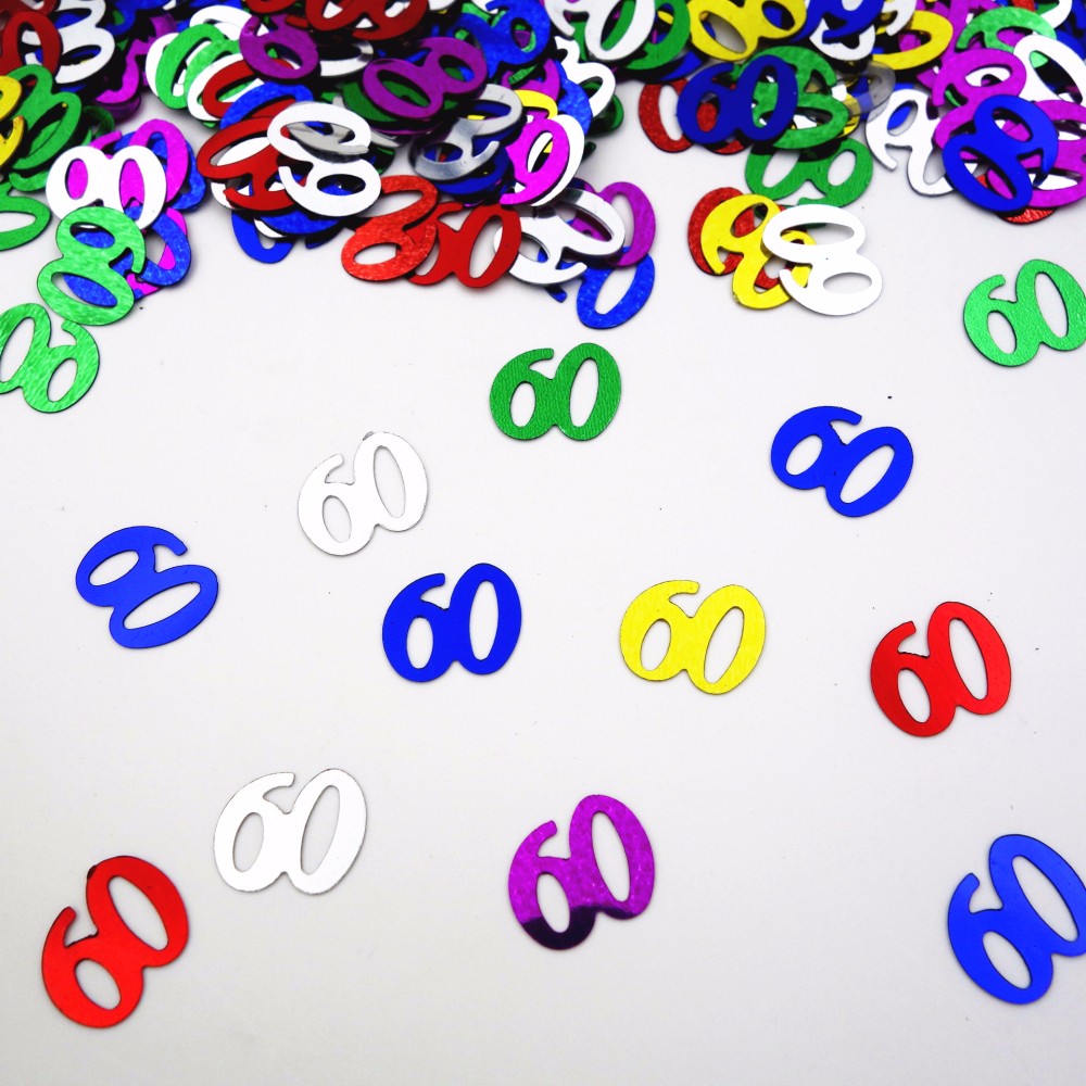 15g Number 60 Confetti 60th Anniversary Decade Table Confetti DIY Event Birthday Party Decoration Sequins Supplies 535Pcs 15g Number 60 Confetti 60th Anniversary Decade Table Confetti DIY Event Birthday Party Decoration Sequins Supplies 535Pcs