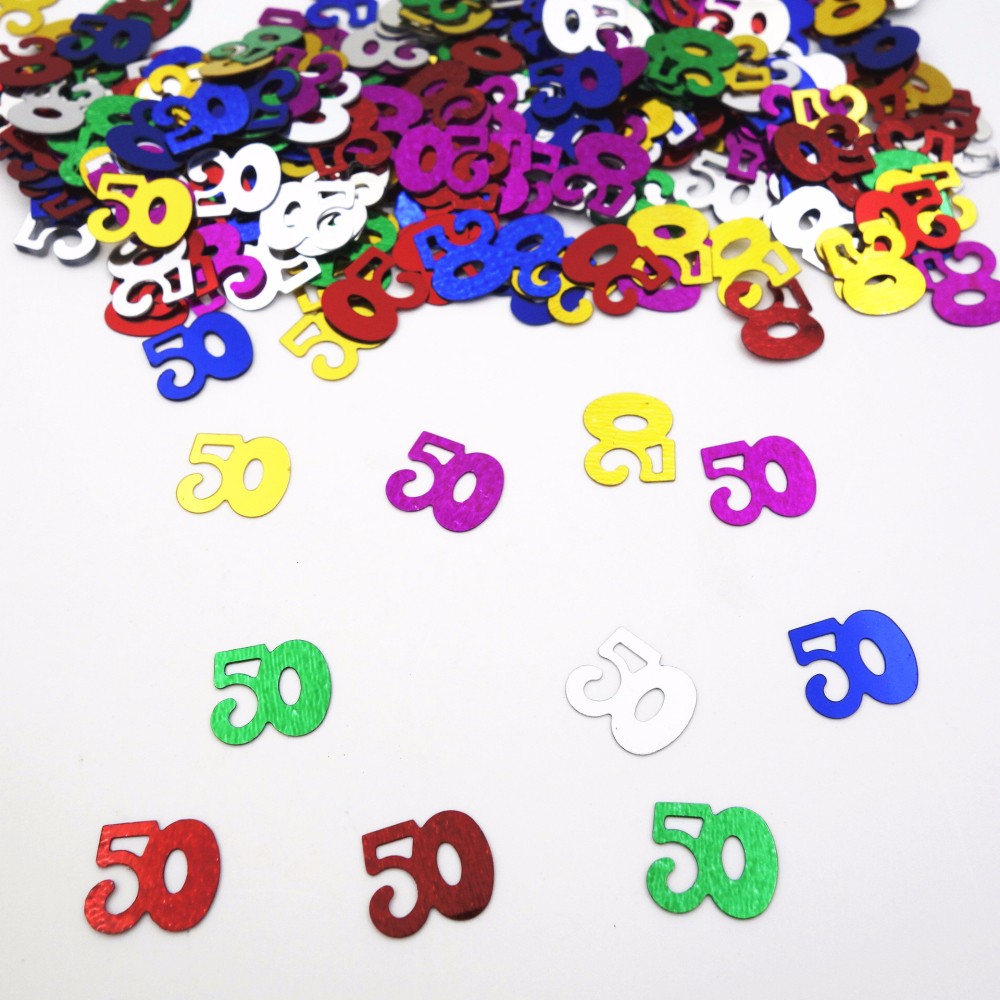 15g Number 50 Confetti Golden Silver Digit 50th Anniversary Event Brithday Party Decoration Confetti Sequin Party Supplies 500pc 15g Number 50 Confetti Golden Silver Digit 50th Anniversary Event Brithday Party Decoration Confetti Sequin Party Supplies 500pc