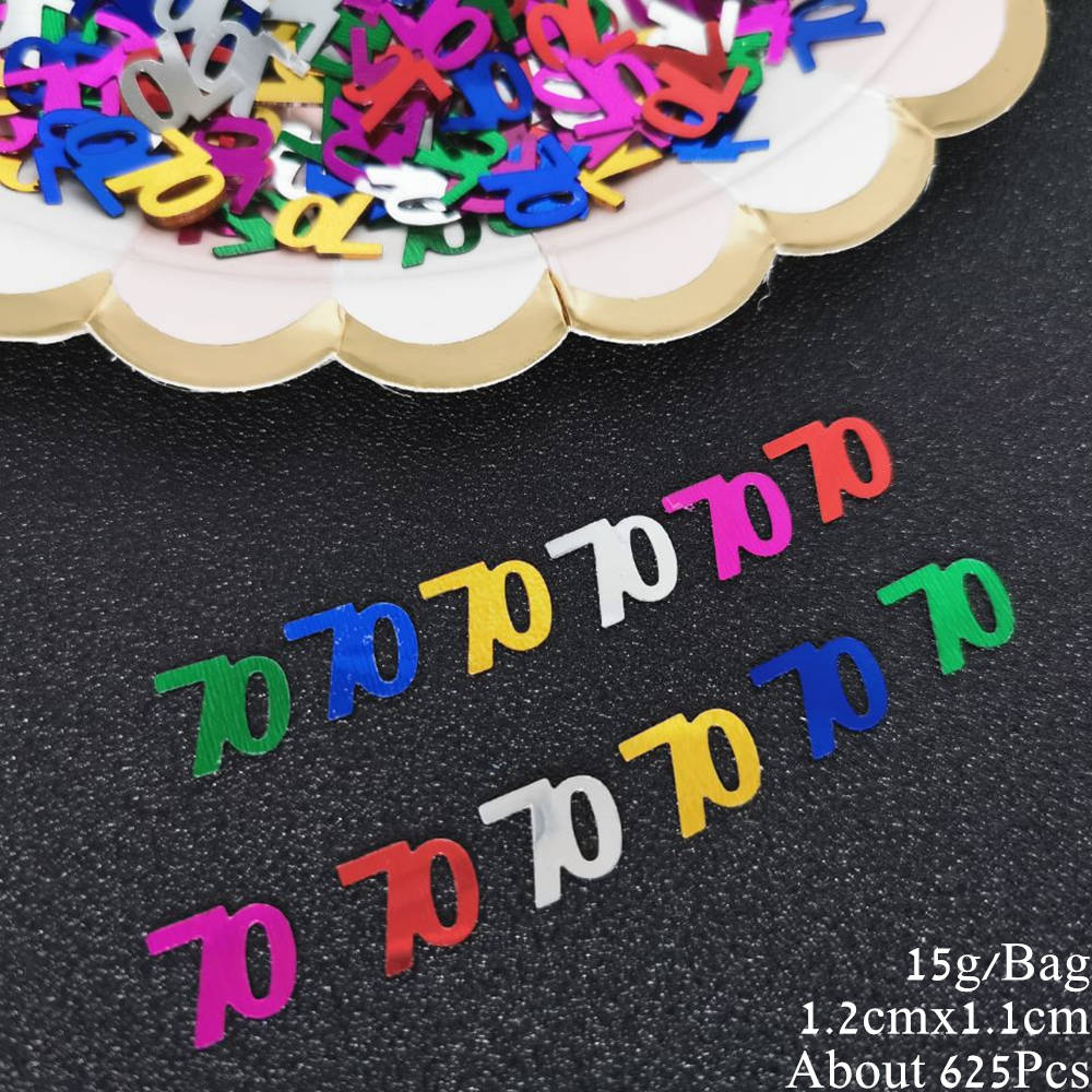 15g Golden Silver 30 Confetti Sequins Age 30th Birthday Party Sparkly Table Decor Anniversary Party Decoration Supplies