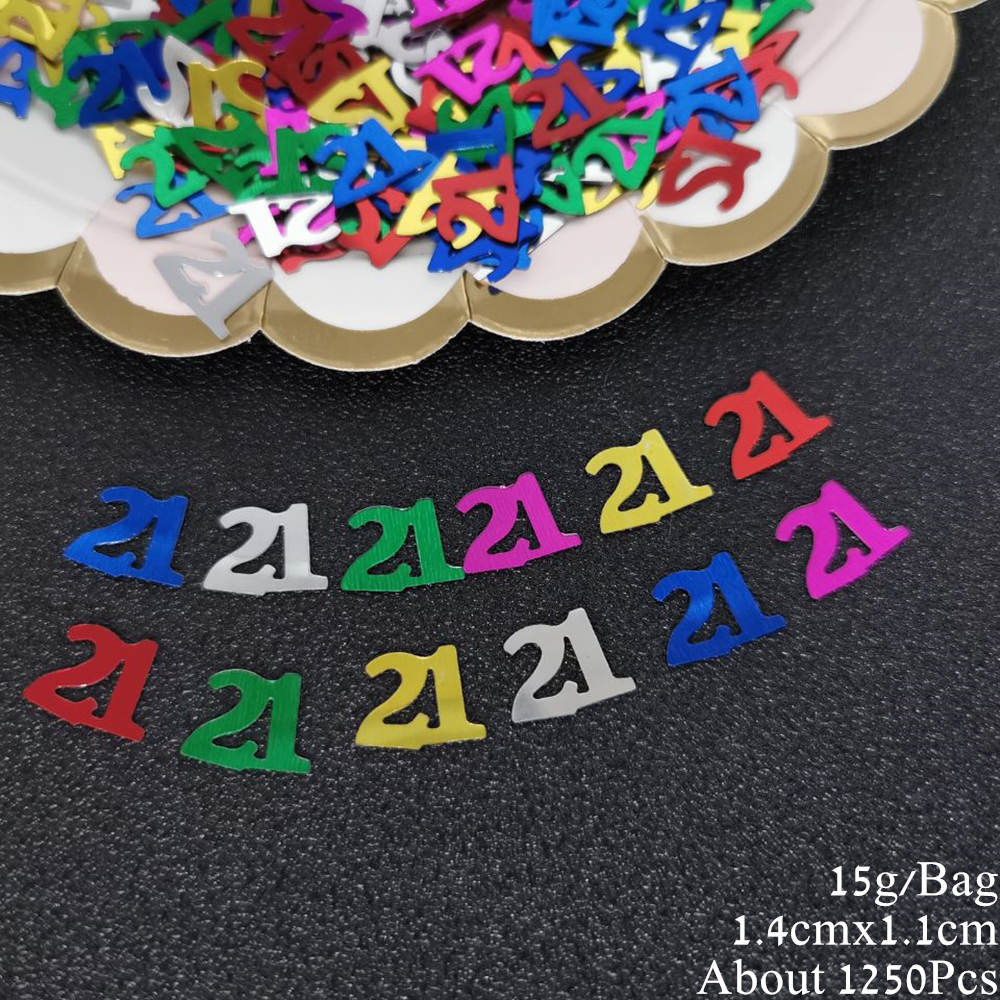15g Golden Silver 30 Confetti Sequins Age 30th Birthday Party Sparkly Table Decor Anniversary Party Decoration Supplies