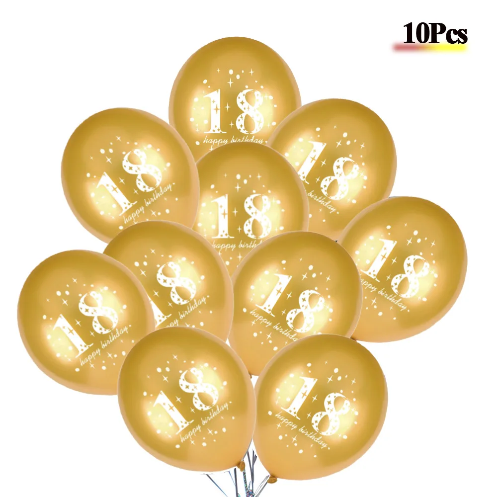 15g Number 18 Confetti Sequins 18th Birthday Party Balloon Legal Company Opening Anniversary Promotion Events Giveaway Supply