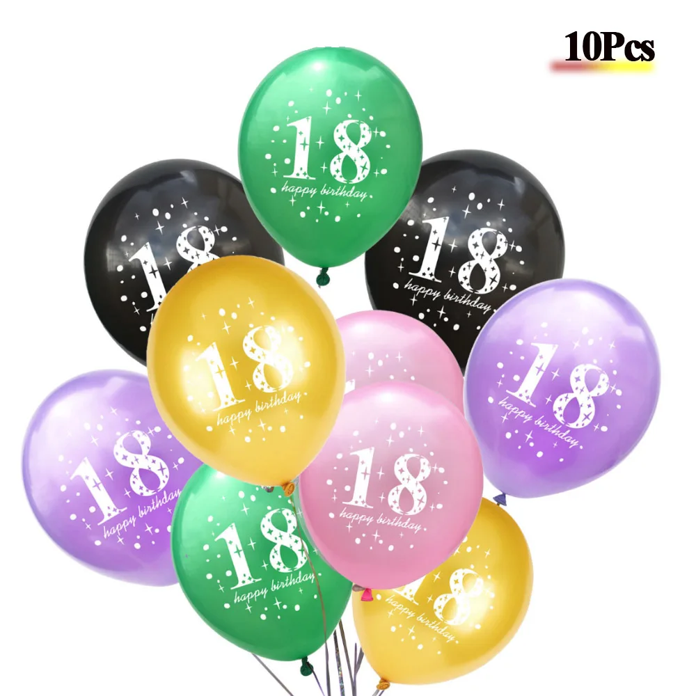 15g Number 18 Confetti Sequins 18th Birthday Party Balloon Legal Company Opening Anniversary Promotion Events Giveaway Supply