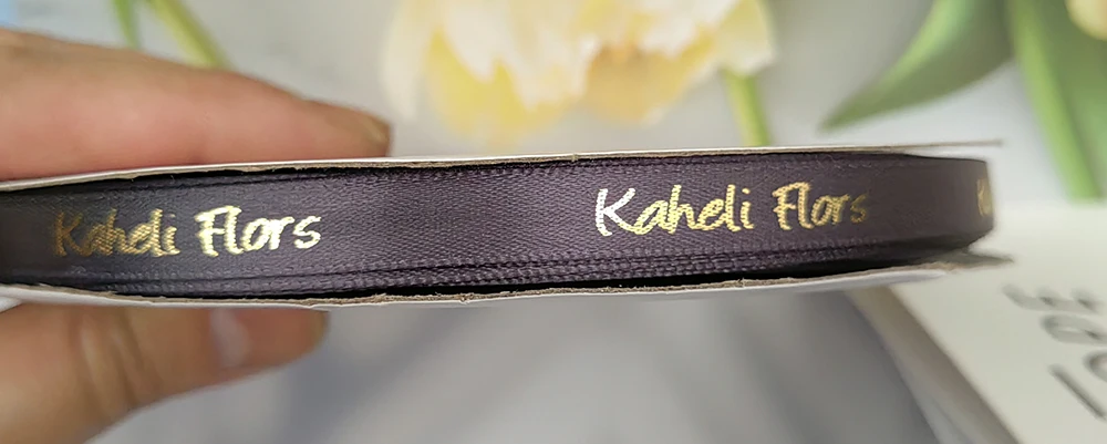 10mm-75mm Custom Printed Ribbon Personal Logo Rubban Giftbox Baking Wrap Wedding Birthday Anniversary Bracelet DIY Bow Making