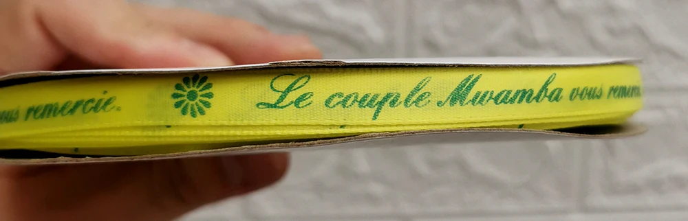 10mm-75mm Custom Printed Ribbon Personal Logo Rubban Giftbox Baking Wrap Wedding Birthday Anniversary Bracelet DIY Bow Making