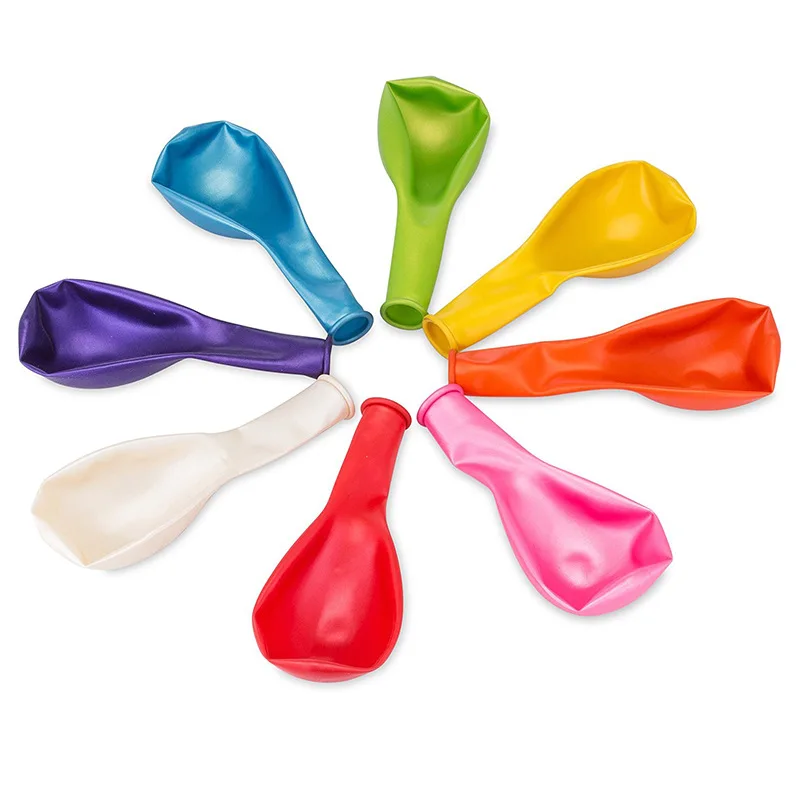 100pcs/pack 10 inch 1.5g pearlescent latex balloon wedding decoration birthday party decoration round balloons