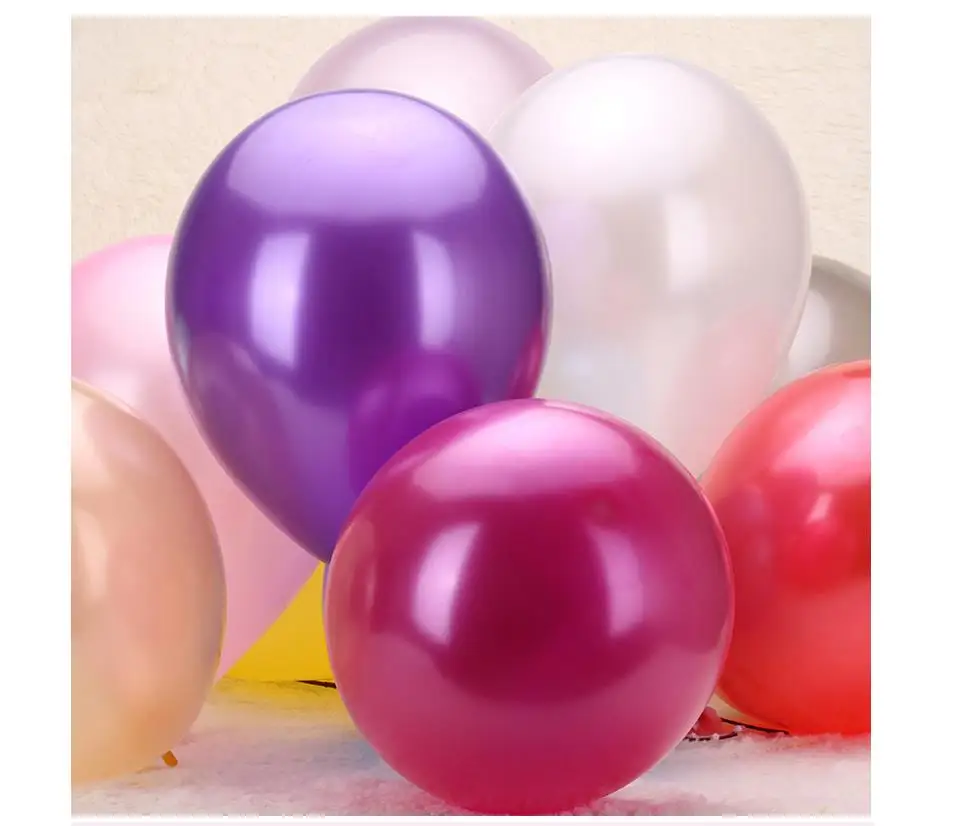 New 100pcs/lot 10inch 1.2g/pcs Latex Balloons Helium Thickening Pearl Celebration Party Wedding Birthday decoration Balloon New 100pcs/lot 10inch 1.2g/pcs Latex Balloons Helium Thickening Pearl Celebration Party Wedding Birthday decoration Balloon