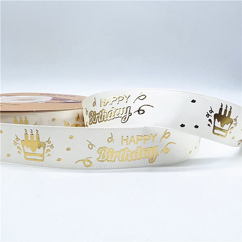 5yards 20mm Happy-birthday Ribbon Printing Polyester Ribbon For Handmade Design Birthday Decoration Gift Packing 5yards 20mm Happy-birthday Ribbon Printing Polyester Ribbon For Handmade Design Birthday Decoration Gift Packing