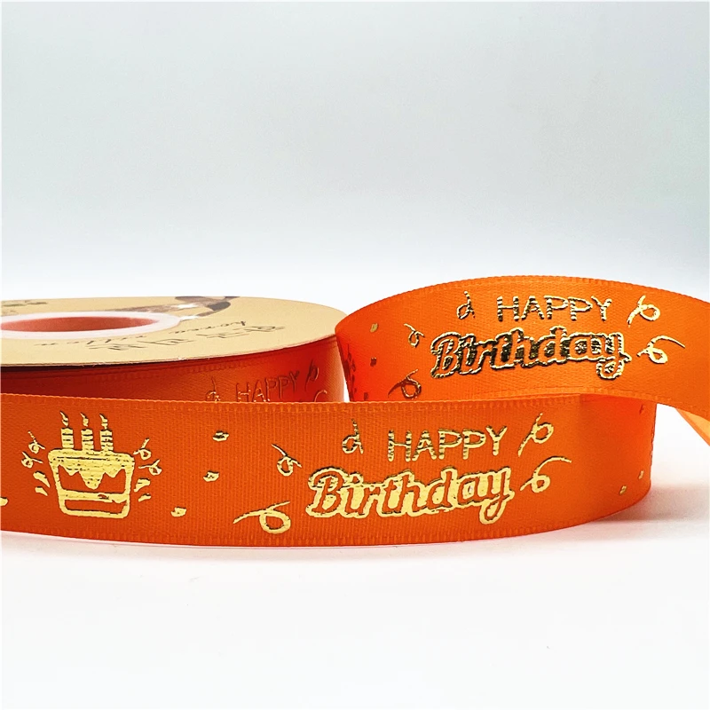 5yards 20mm Happy-birthday Ribbon Printing Polyester Ribbon For Handmade Design Birthday Decoration Gift Packing 5yards 20mm Happy-birthday Ribbon Printing Polyester Ribbon For Handmade Design Birthday Decoration Gift Packing