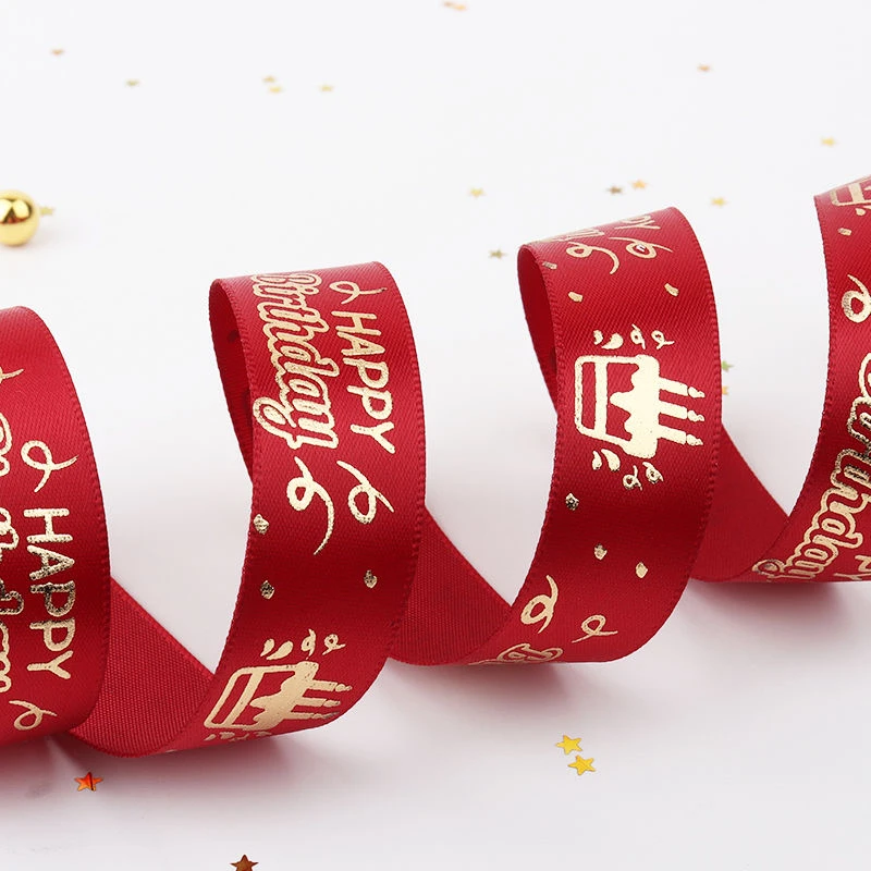 5yards 20mm Happy-birthday Ribbon Printing Polyester Ribbon For Handmade Design Birthday Decoration Gift Packing 5yards 20mm Happy-birthday Ribbon Printing Polyester Ribbon For Handmade Design Birthday Decoration Gift Packing
